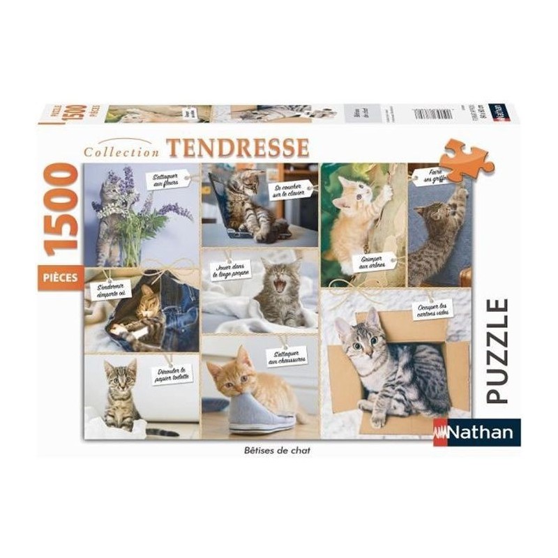 Puzzle N 1500 p - Betises de chat