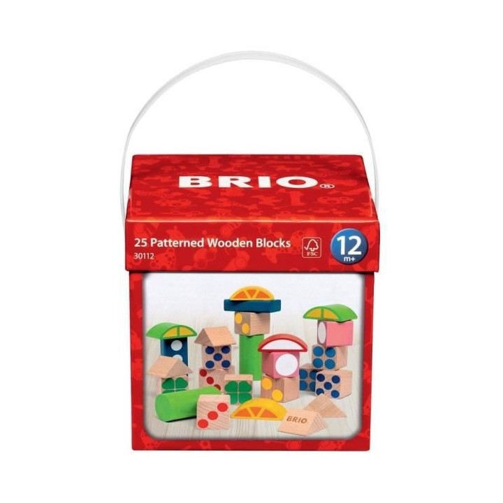 BRIO - Blocs de construction a motifs - Seau 25 Pces