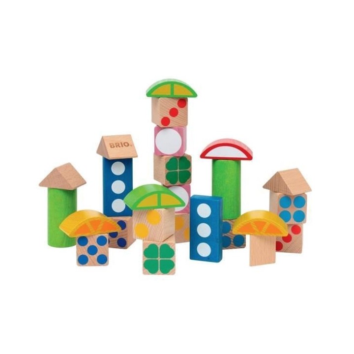 BRIO - Blocs de construction a motifs - Seau 25 Pces