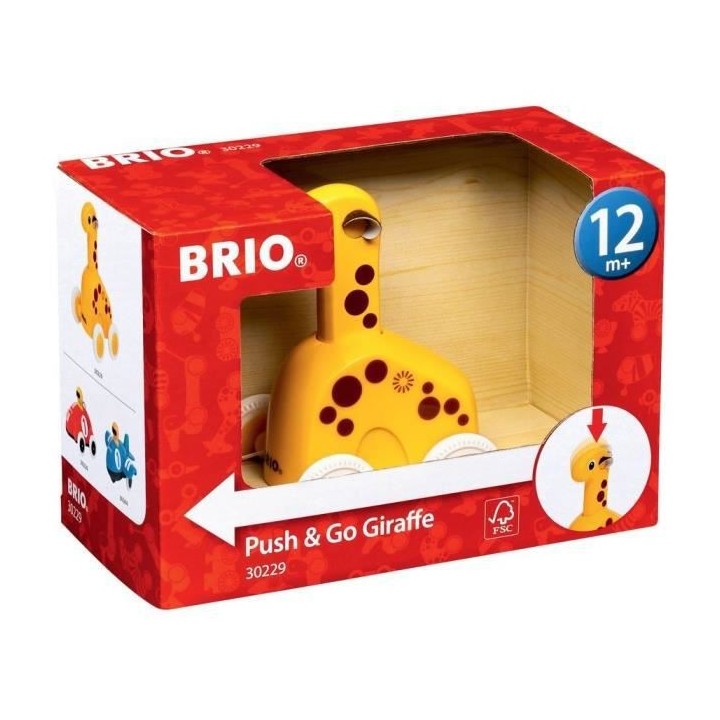 BRIO - Girafe Push & Go