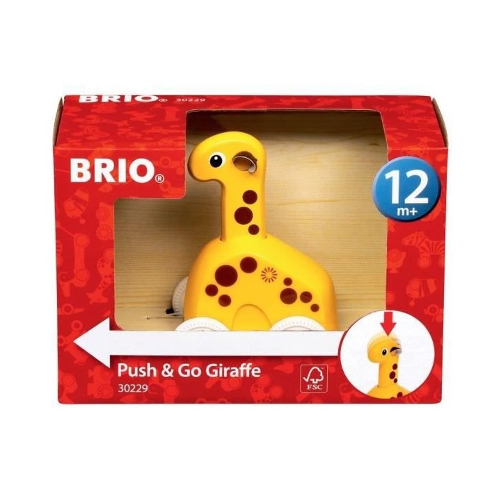 BRIO - Girafe Push & Go