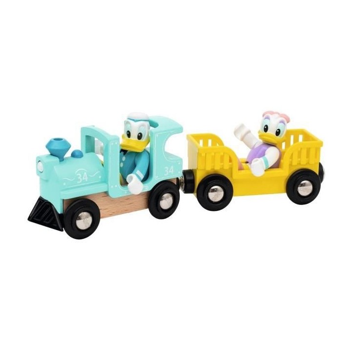DISNEY Brio Train de Donald & Daisy Duck - Train sans pile pour circui