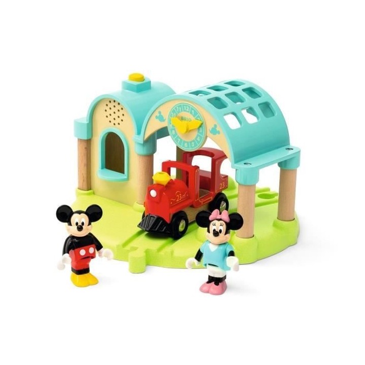DISNEY Brio Gare a enregistreur vocal - Mickey Mouse - Accessoire pour