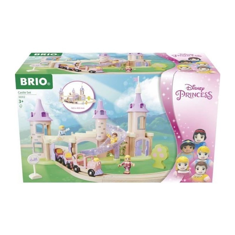 DISNEY Brio Circuit Château Princesses - Coffret 18 pieces - Circuit de train en bois - Ravensburger - Des 3 ans - 33312