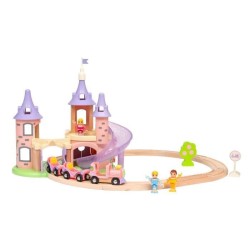 DISNEY Brio Circuit Château Princesses - Coffret 18 pieces - Circuit de train en bois - Ravensburger - Des 3 ans - 33312