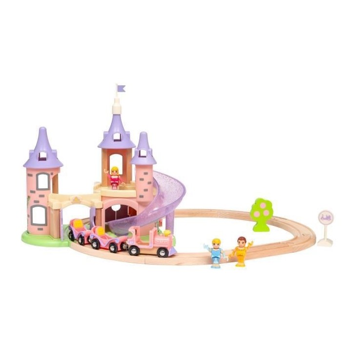 DISNEY Brio Circuit Château Princesses - Coffret 18 pieces - Circuit