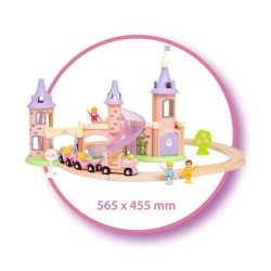 DISNEY Brio Circuit Château Princesses - Coffret 18 pieces - Circuit de train en bois - Ravensburger - Des 3 ans - 33312