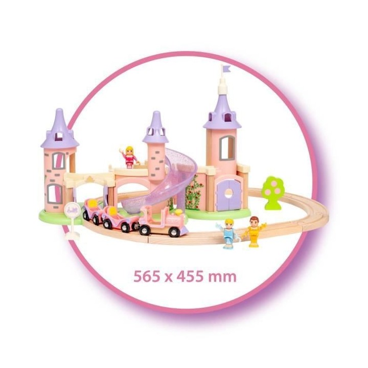 DISNEY Brio Circuit Château Princesses - Coffret 18 pieces - Circuit