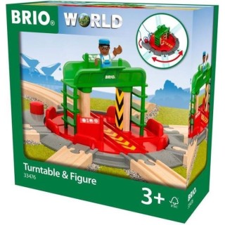 Brio World Plaque Tournante et Personnage - Accessoire pour circuit de