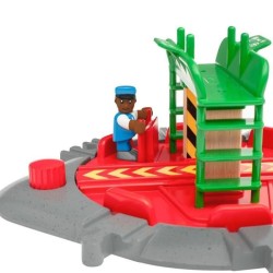 Brio World Plaque Tournante et Personnage - Accessoire pour circuit de train en bois - Ravensburger - Mixte des 3 ans - 33476