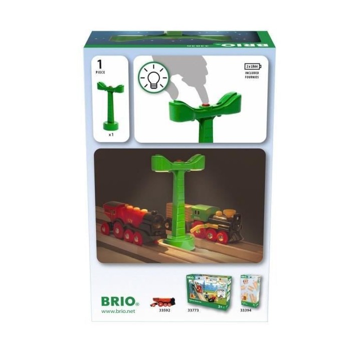 Brio World Eclairage Ferroviaire - Accessoire pour circuit de train en