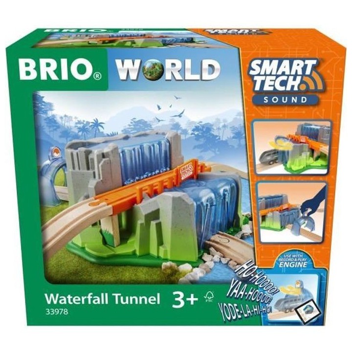 Brio World Pont & Tunnel Cascade Smart Tech Sound - Accessoire STEM po