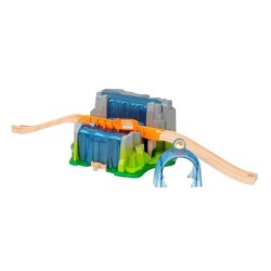 Brio World Pont & Tunnel Cascade Smart Tech Sound - Accessoire STEM pour circuit de train en bois - Ravensburger - Des 3 ans - 3