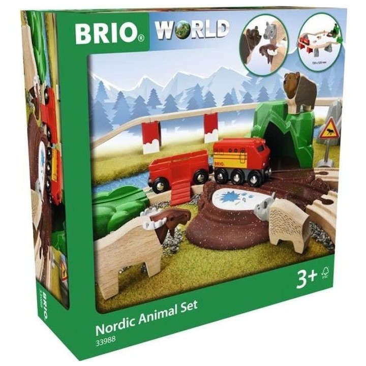 Brio World Grand Circuit Exploration - Coffret complet 27 pieces - Cir