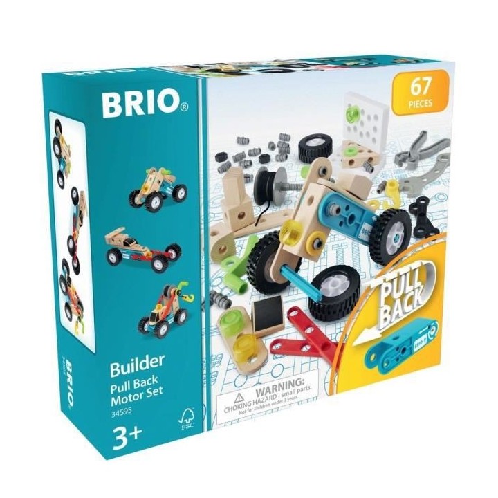 BRIO - Coffret Builder et Moteur a rétrofriction