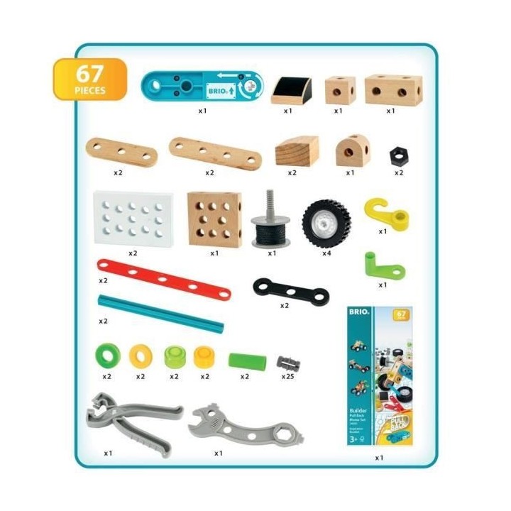 BRIO - Coffret Builder et Moteur a rétrofriction