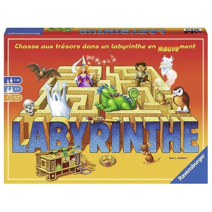 Labyrinthe - Ravensburger - Jeu de société famille - Chasse au trés