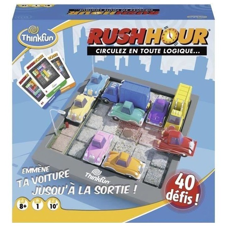 Rush Hour - Ravensburger - Casse-tete Think Fun - 40 défis 4 niveaux
