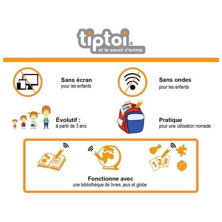 tiptoi - Globe interactif - Ravensburger - Jeu électronique éducatif