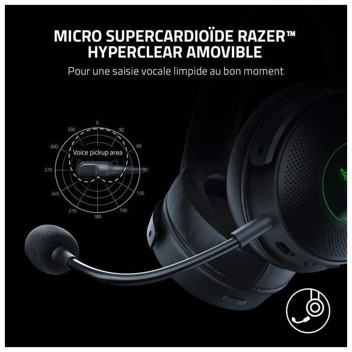 RAZER - Casque gaming KRAKEN V3 PRO
