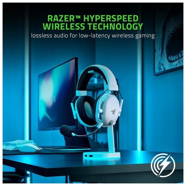 RAZER - Casque-Micro Gaming - BLACKSHARK V2 PRO WHITE EDIT