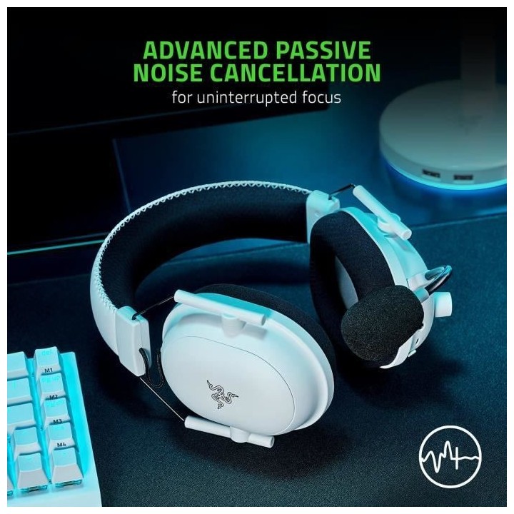 RAZER - Casque-Micro Gaming - BLACKSHARK V2 PRO WHITE EDIT