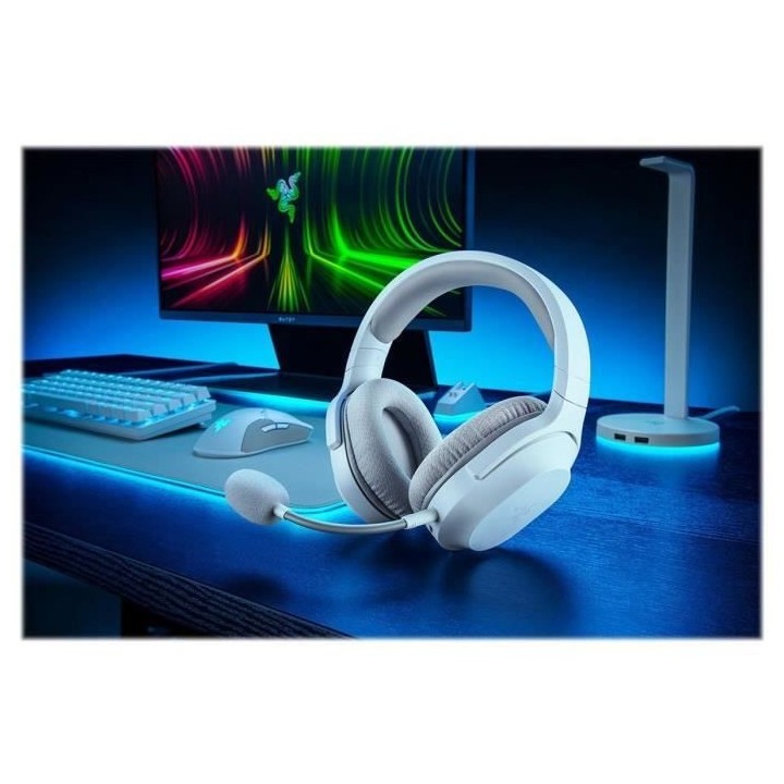 RAZER - Casque gaming - BARRACUDA X MERCURY WHITE