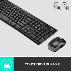 LOGITECH Pack clavier-souris filaire - MK120 - AZERTY