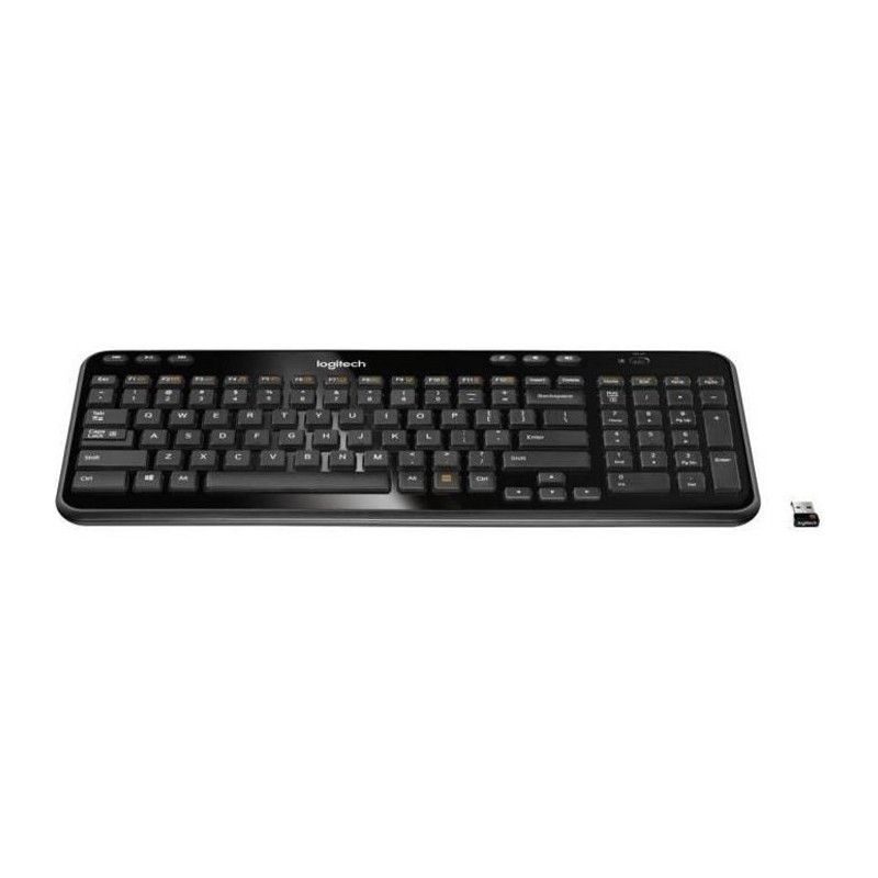 LOGITECH - Clavier sans fil K360 - AZERTY - Noir