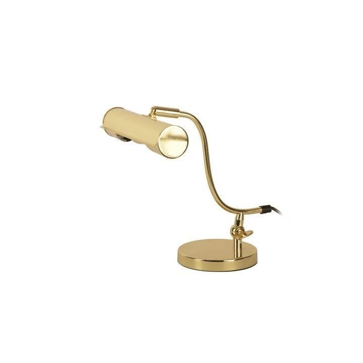 RBM Lampe piano dorée sur pied type banquier