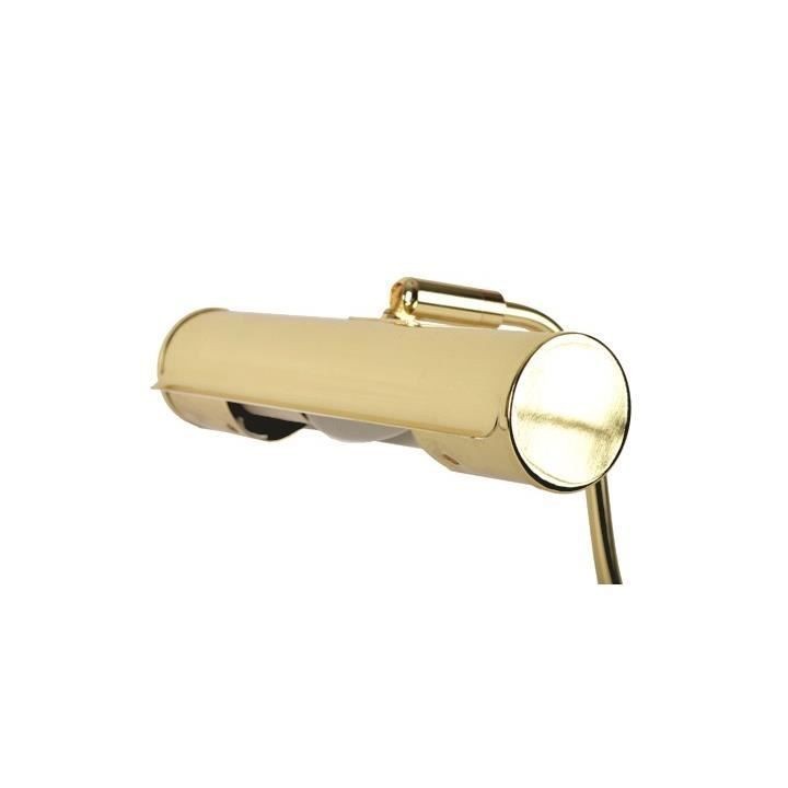 RBM Lampe piano dorée sur pied type banquier