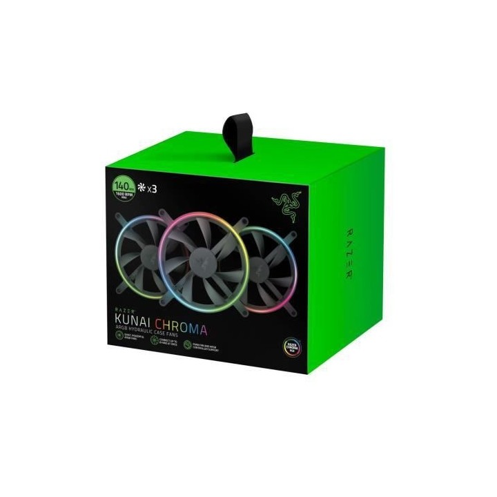 Ventilateur PC - RAZER - Kunai 140MM aRGB LED PWM Performance Fan - 3