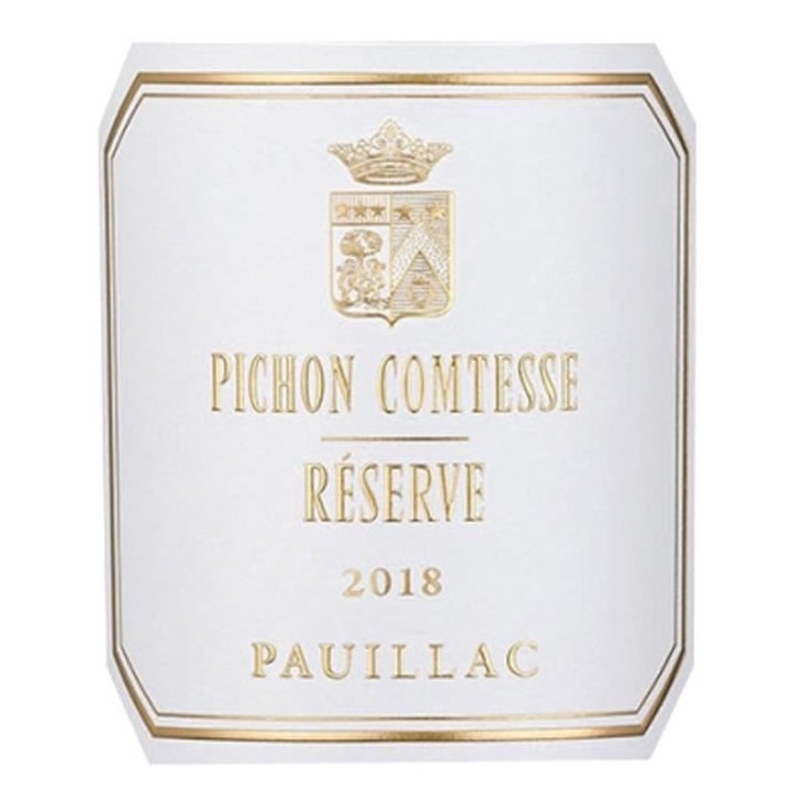 Pichon Comtesse Réserve 2018 Pauillac - Vin rouge de Bordeaux