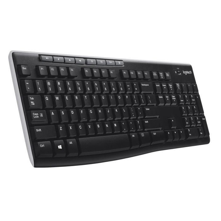 LOGITECH - Clavier sans fil K270 - Azerty - PC / Mac - Noir