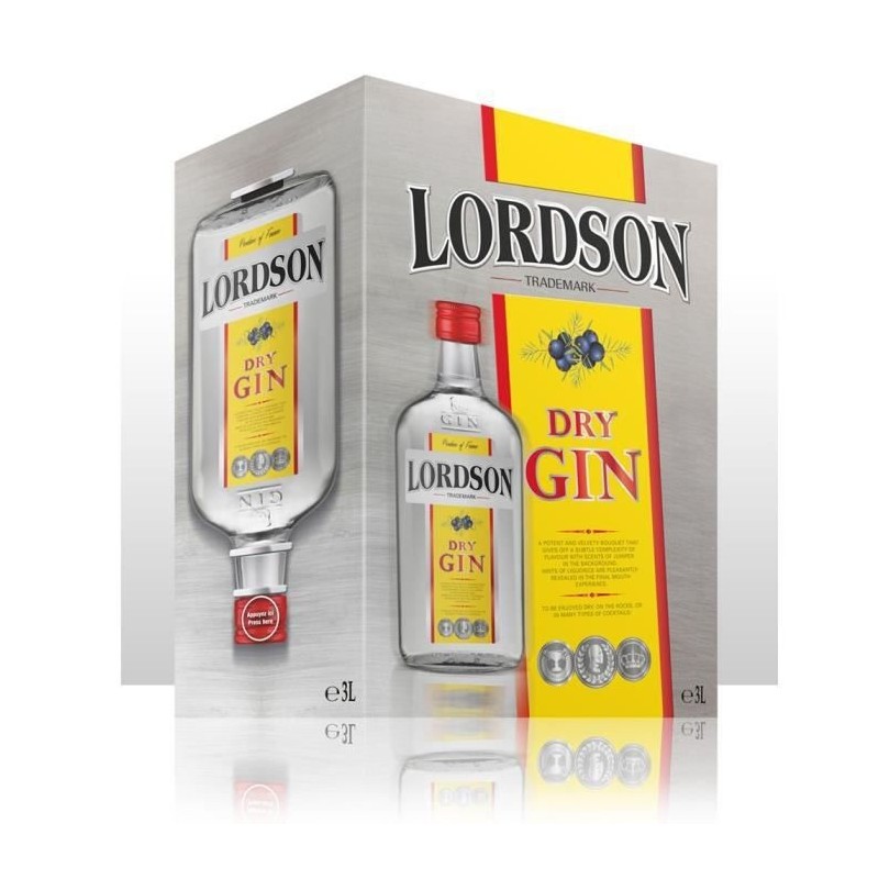 Gin Lordson 3 Litres Bib 37.5°