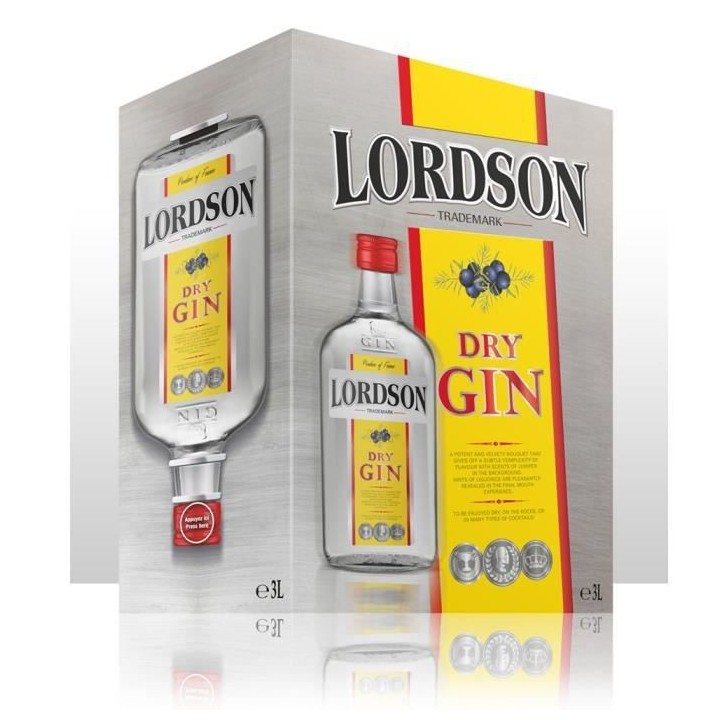 Gin Lordson 3 Litres Bib 37.5°