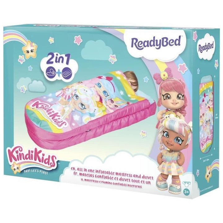 KINDI KIDS - Lit Junior ReadyBed- lit gonflable pour enfants avec sac