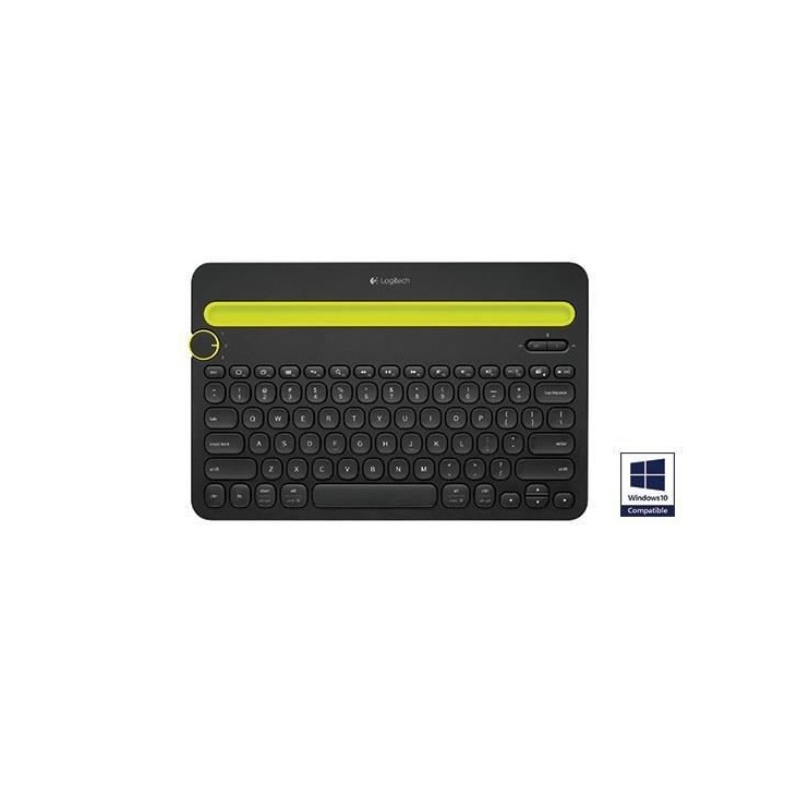 LOGITECH - Clavier bluetooth multidevice K480 Noir - AZERTY - Noir