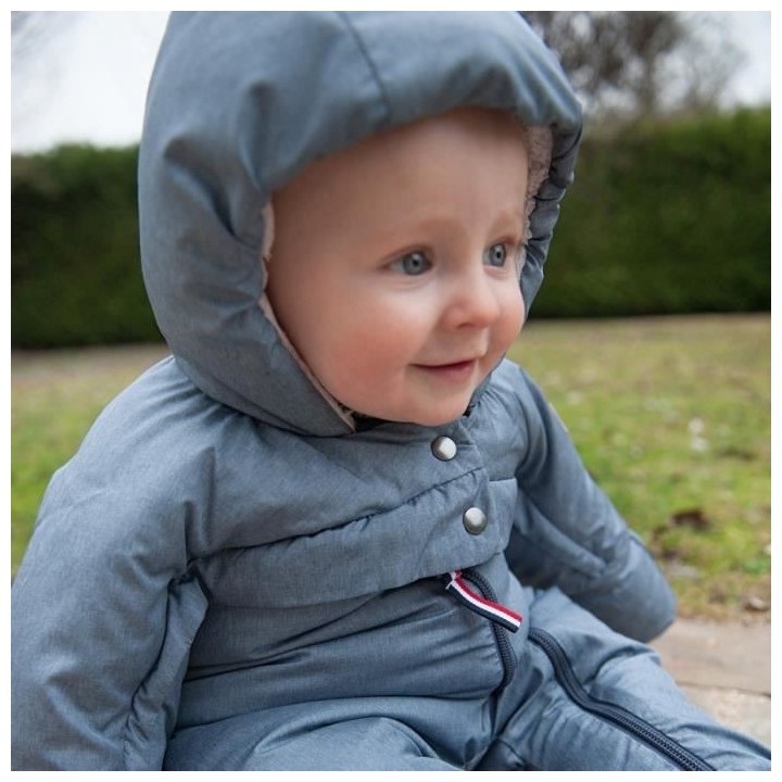 RED CASTLE Combi T-zip - 6-12m /Bleu chiné