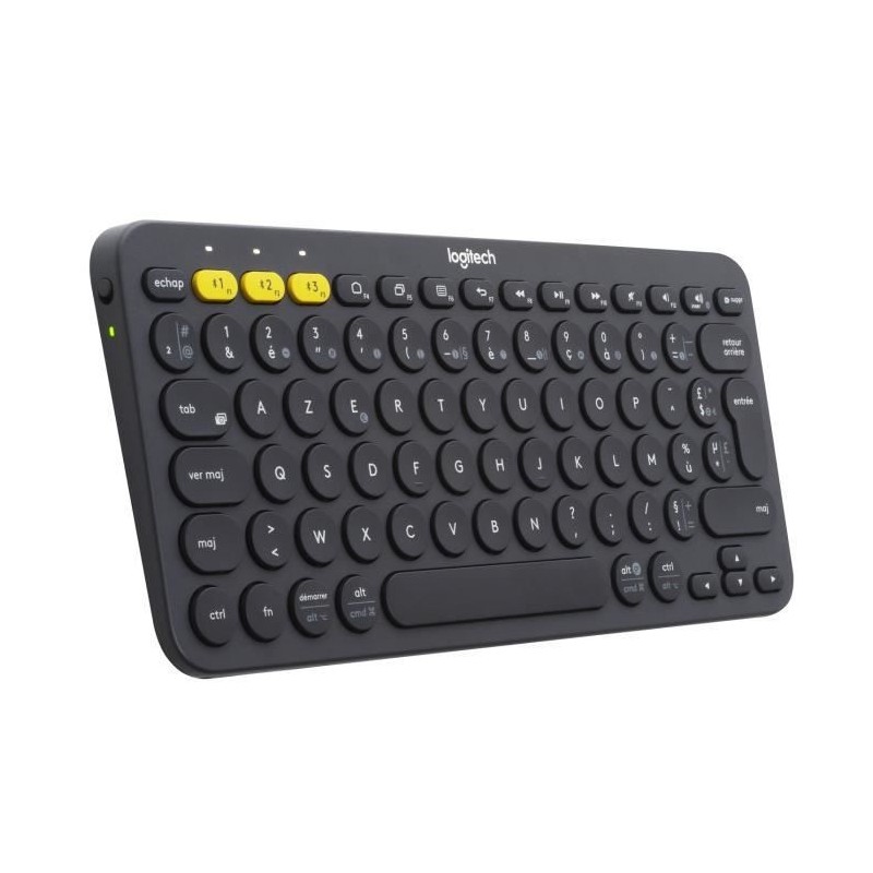 LOGITECH - Clavier K380 - Multi-Device Bluetooth Keyboard - AZERTY - Noir