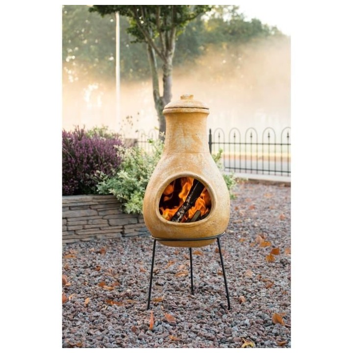 RED FIRE Cheminée Ramses en Terre Cuite