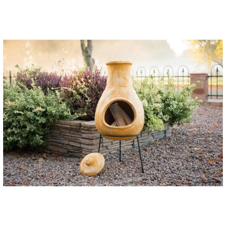 RED FIRE Cheminée Ramses en Terre Cuite