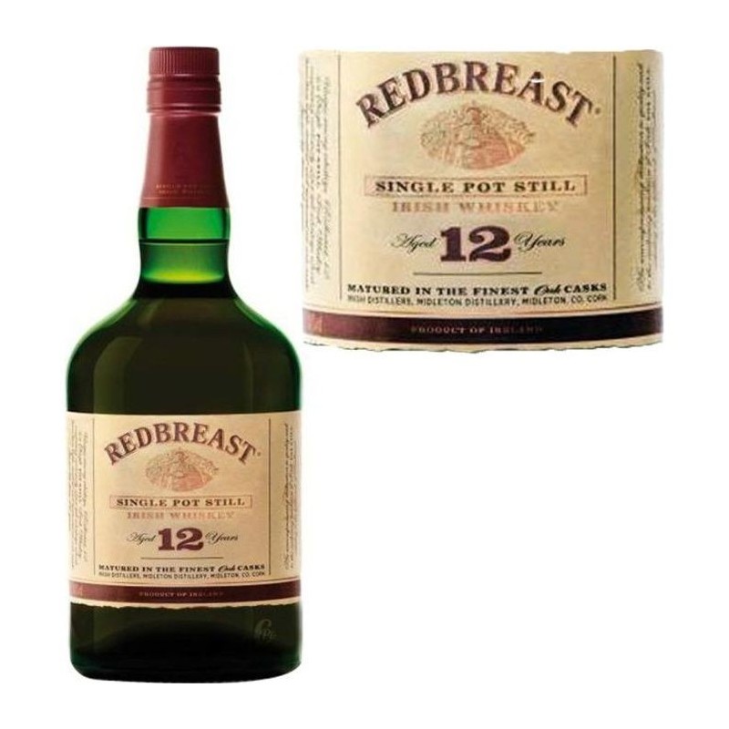 Redbreast 12 ans - Single Pot Still Irish Whiskey - 40% - 70cl