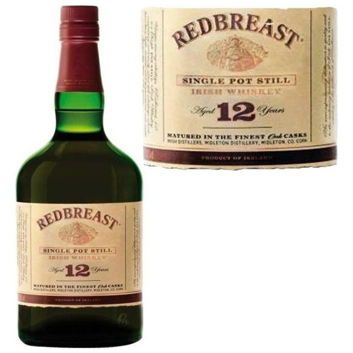 Redbreast 12 ans - Single Pot Still Irish Whiskey - 40% - 70cl