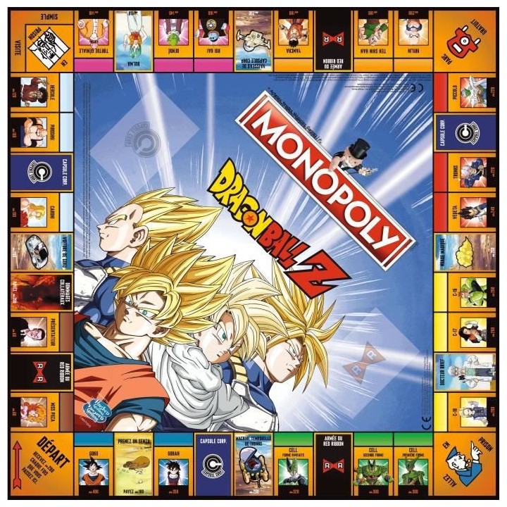 MONOPOLY - Dragon Ball Z - Jeu de societé - Version française