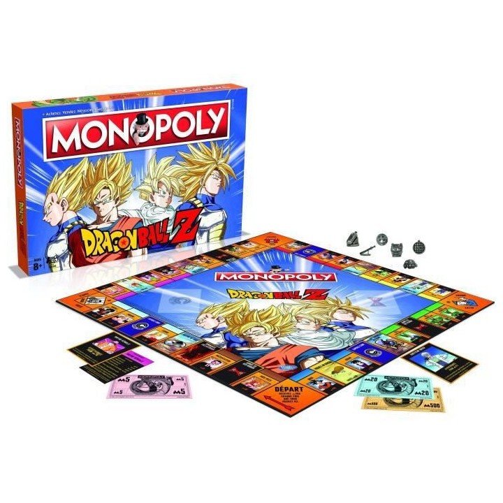 MONOPOLY - Dragon Ball Z - Jeu de societé - Version française