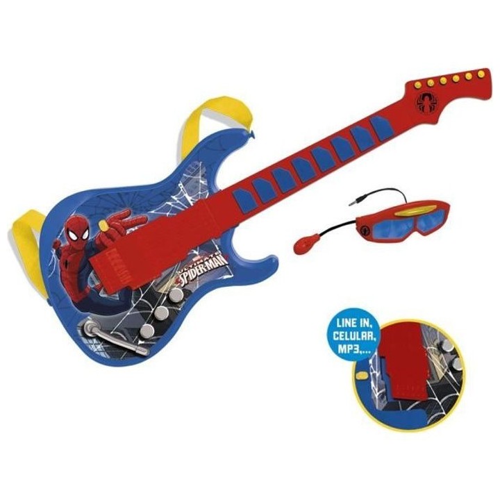 SPIDERMAN Guitare avec vraies cordes