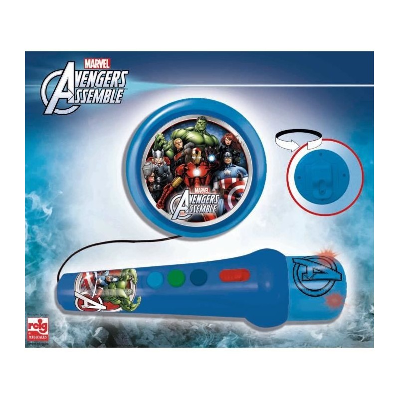 AVENGERS - Micro A Main Avengers Avec Amplificateur Et Rythmes - 1668 - Accessoire Pour Instrument De Musique