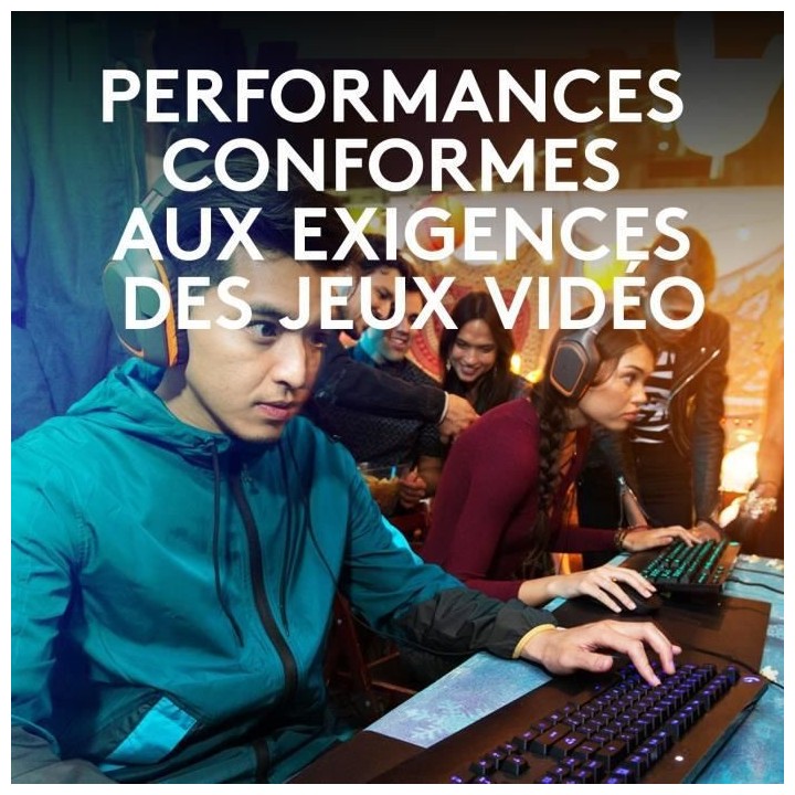 Clavier gaming filaire - Logitech - G213 Prodigy - USB - AZERTY - Noir