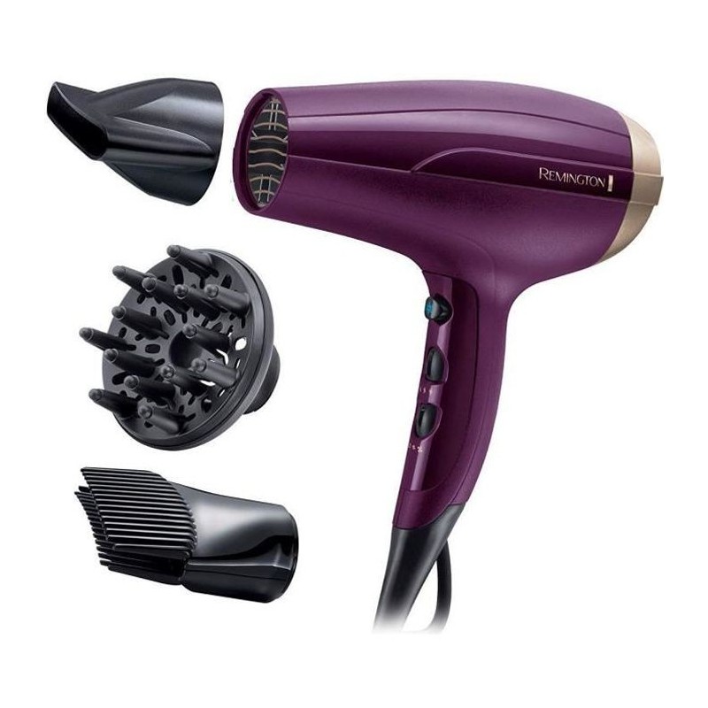 Remington D5219 Seche-Cheveux Your Style Ionique, Anti-Frisottis, 3 Températures, Ultra Performant